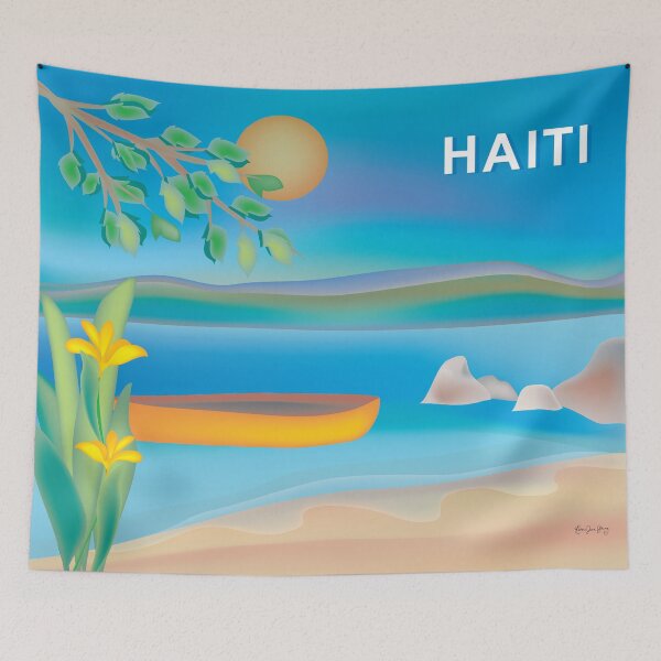 Item preview, Haiti - Skyline Illustration by Loose Petals designed and sold by LoosePetals.