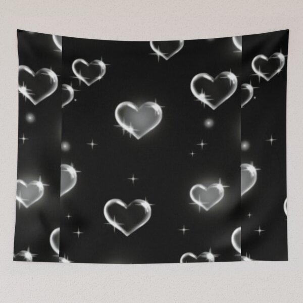 Item preview, Y2K GOTH BUBBLE HEARTS  designed and sold by DiscoVibes.