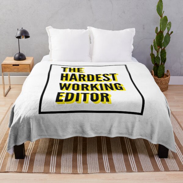 Item preview, The Hardest Working Editor Quote For The Best Editor At Work designed and sold by SVPOD.