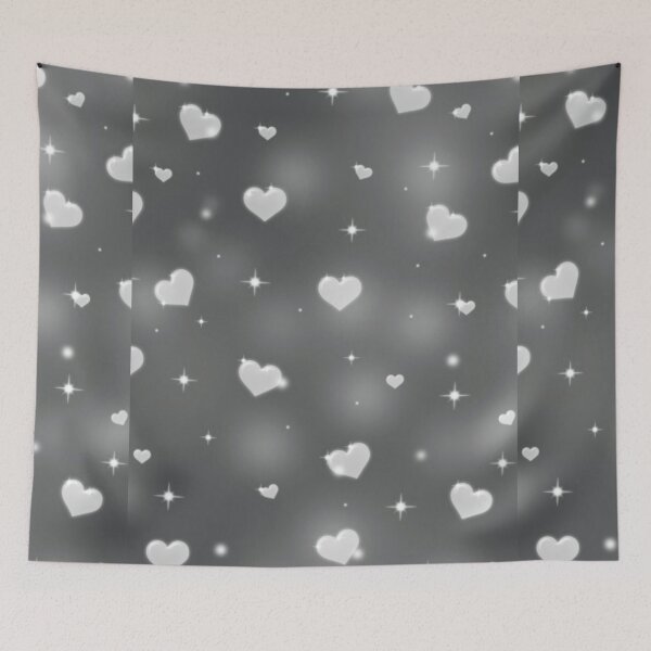 Item preview,  Y2K GOTH BUBBLE HEARTS  designed and sold by DiscoVibes.