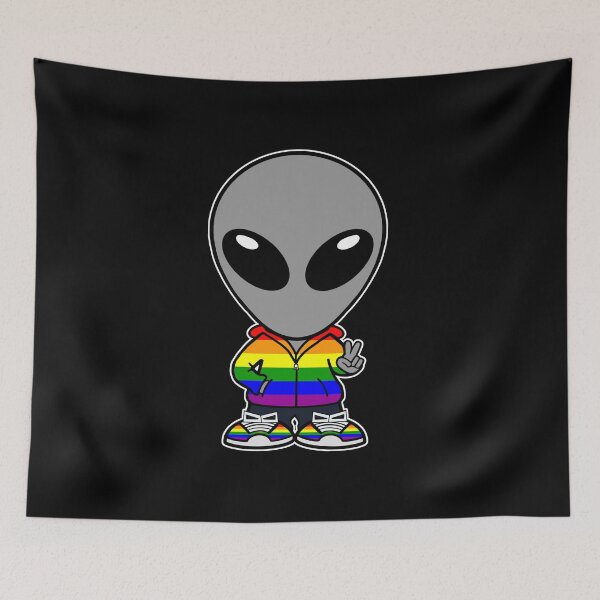 Item preview, Pride Gray Space Alien Extraterrestrial  designed and sold by SpaceAlienTees.