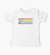 Lightsaber Rainbow Baby Tee