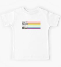Lightsaber Rainbow Kids Tee