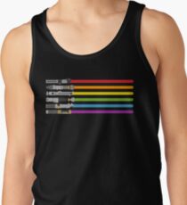 Lightsaber Rainbow Tank Top