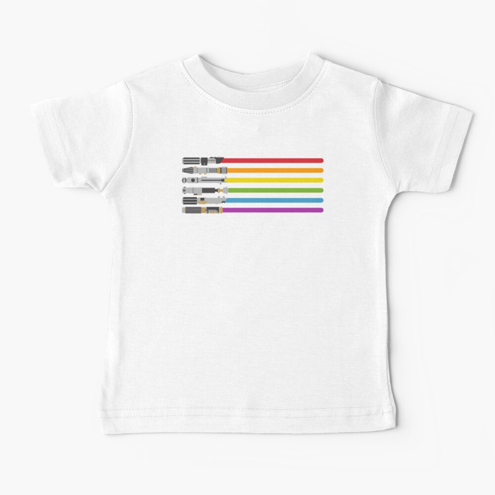 Lightsaber Rainbow Baby T-Shirt