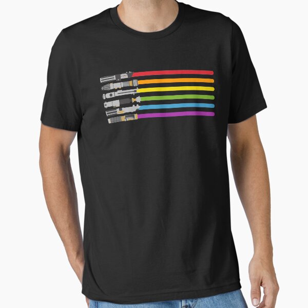Vista previa del artículo con la obra «Arcoiris de sables de luz», diseñado y vendido por halfabubble.