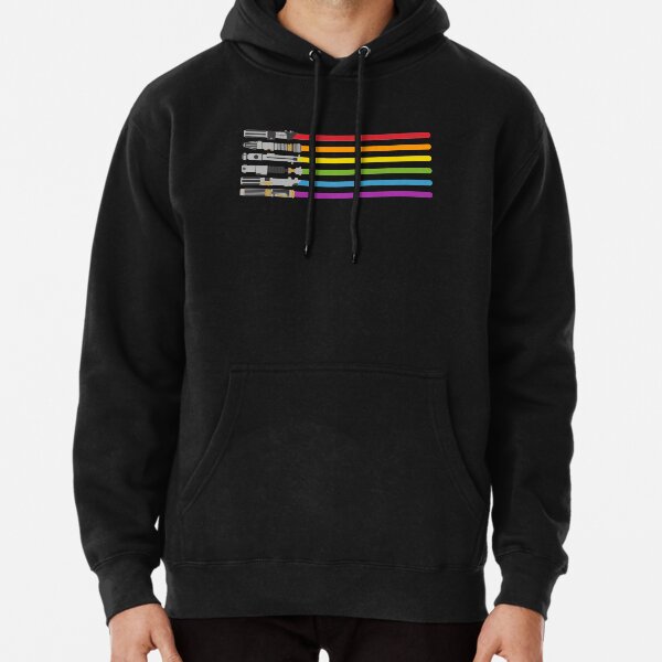 Vista previa del artículo con la obra «Arcoiris de sables de luz», diseñado y vendido por halfabubble.