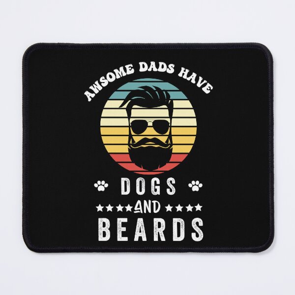 Item preview, awsome dads have dogs and beards designed and sold by POPLIN ⭐ ⭐ ⭐ ⭐ ⭐.