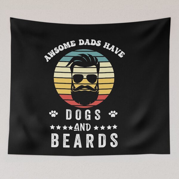 Item preview,  awsome dads have dogs and beards  designed and sold by POPLIN ⭐ ⭐ ⭐ ⭐ ⭐.