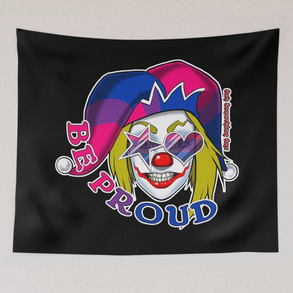 Item preview, Ash Something Art Official - Pride Clown 2022 - Bisexual Pride designed and sold by AshSomethingArt.
