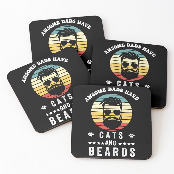 Item preview,  awsome dads have cats and beards  designed and sold by POPLIN ⭐ ⭐ ⭐ ⭐ ⭐.