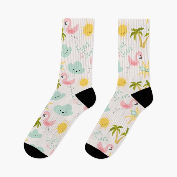 Item preview, Summer Vacation Holiday Flamingos Sun Palm Trees designed and sold by Heather Rosas.