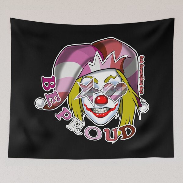 Item preview, Ash Something Art Official - Pride Clown 2022 - Lesbian Pride designed and sold by AshSomethingArt.