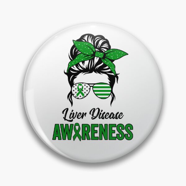 Item preview, Liver Disease Awareness Green Messy Bun Mom Gift designed and sold by NAJMOSHOP.