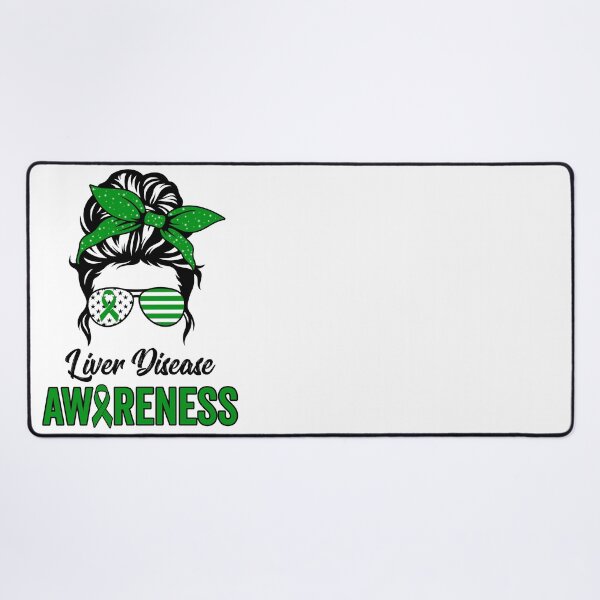 Item preview, Liver Disease Awareness Green Messy Bun Mom Gift designed and sold by NAJMOSHOP.