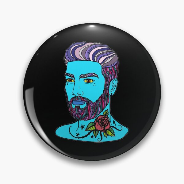Item preview, Bearded Man Mandala Colorful designed and sold by Parag's Travel Shop.