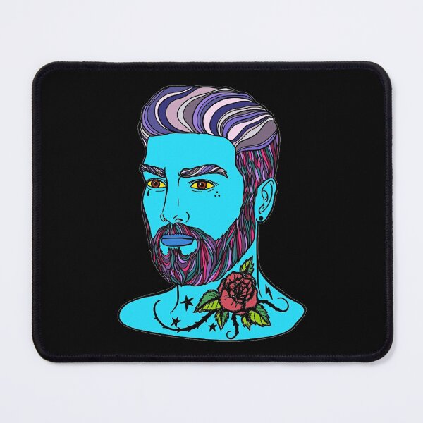 Item preview, Bearded Man Mandala Colorful designed and sold by Parag's Travel Shop.