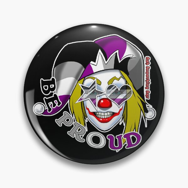 Item preview, Ash Something Art Official - Pride Clown 2022 - Ace Pride designed and sold by AshSomethingArt.