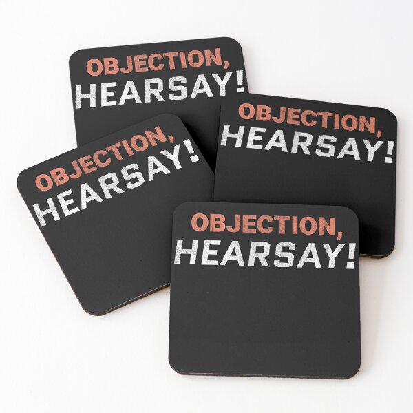 Item preview, Objection Hearsay! Funny Happy Hour Anytime  designed and sold by MarioShirtWorld.