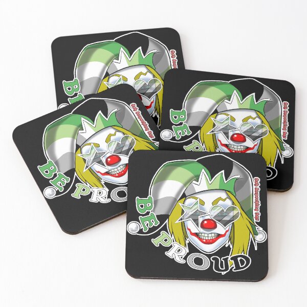 Item preview, Ash Something Art Official - Pride Clown 2022 - Aromantic Pride designed and sold by AshSomethingArt.