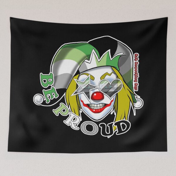 Item preview, Ash Something Art Official - Pride Clown 2022 - Aromantic Pride designed and sold by AshSomethingArt.