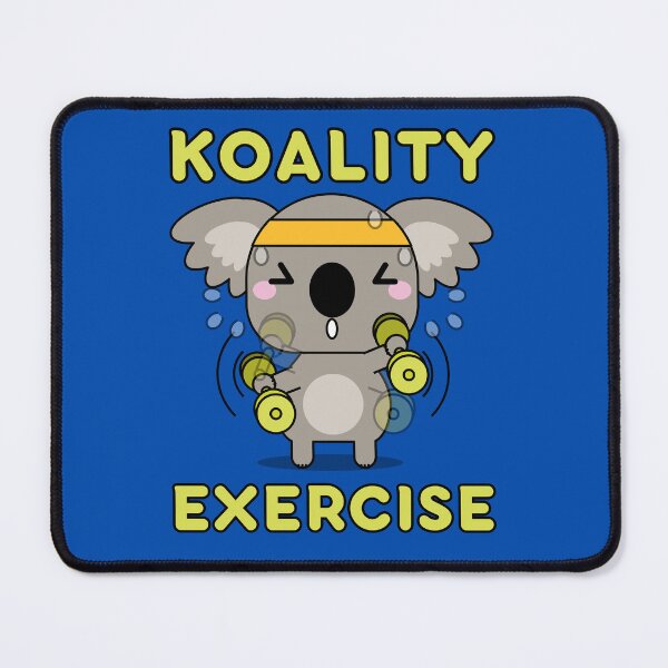 Item preview, Koality Exercise Kawaii Koala Bear Pun designed and sold by Caregiverology.