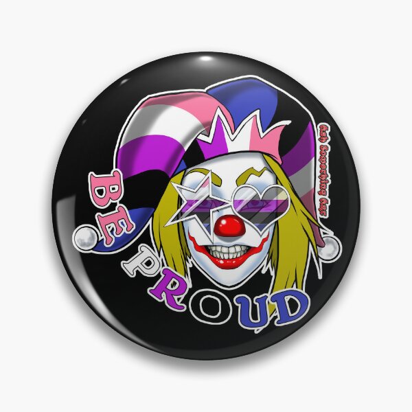 Item preview, Ash Something Art Official - Pride Clown 2022 - Genderfluid Pride designed and sold by AshSomethingArt.