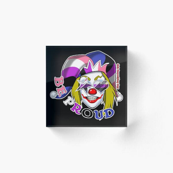 Item preview, Ash Something Art Official - Pride Clown 2022 - Genderfluid Pride designed and sold by AshSomethingArt.