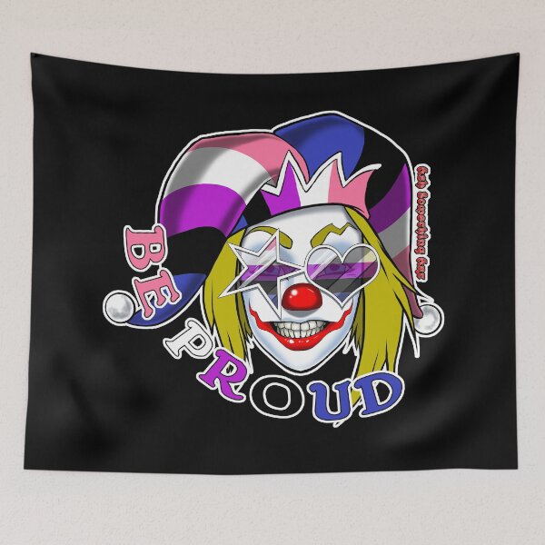 Item preview, Ash Something Art Official - Pride Clown 2022 - Genderfluid Pride designed and sold by AshSomethingArt.