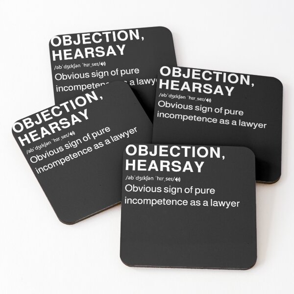 Item preview, Objection, Hearsay Definition  designed and sold by MarioShirtWorld.