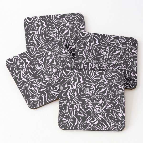 Item preview, Black and Pink Marble Abstract Pattern designed and sold by Queen1120.