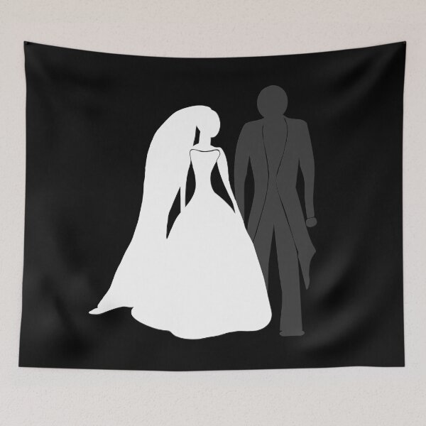 Item preview, bridal couple, wedding shirt, original wedding gifts designed and sold by Kirei-Lily.