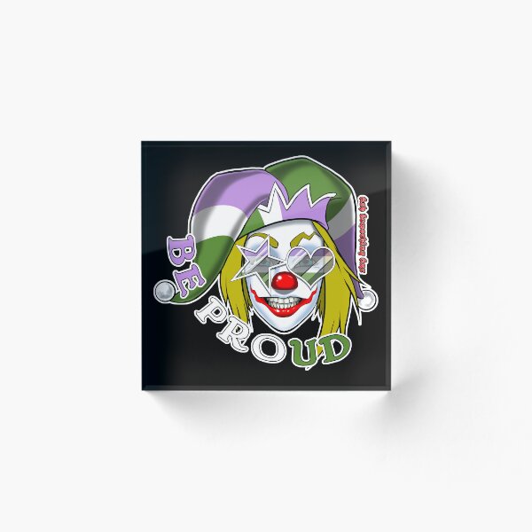 Item preview, Ash Something Art Official - Pride Clown 2022 - Genderqueer Pride designed and sold by AshSomethingArt.