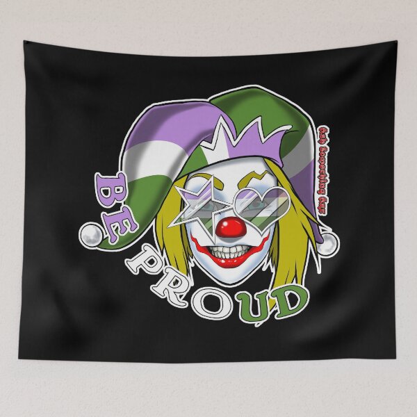 Item preview, Ash Something Art Official - Pride Clown 2022 - Genderqueer Pride designed and sold by AshSomethingArt.
