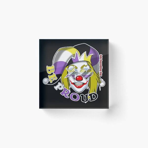 Item preview, Ash Something Art Official - Pride Clown 2022 - Enby Pride designed and sold by AshSomethingArt.