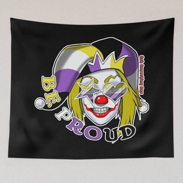 Item preview, Ash Something Art Official - Pride Clown 2022 - Enby Pride designed and sold by AshSomethingArt.