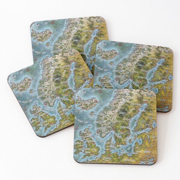 Item preview, Map of Midgard designed and sold by fateofthenorns.
