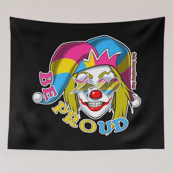 Item preview, Ash Something Art Official - Pride Clown 2022 - Pansexual Pride designed and sold by AshSomethingArt.