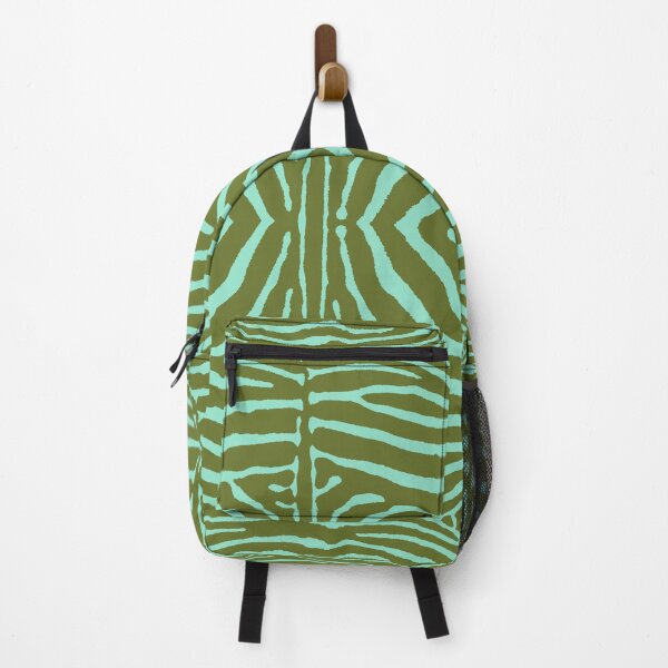 Item preview, Zebra Wild Animal Print 728 Avocado and Mint Green designed and sold by tonymagnerart.