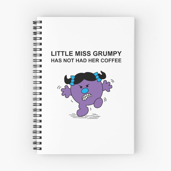 Item preview, Little Miss Grumpy, has not had her coffee designed and sold by Scat the cat.
