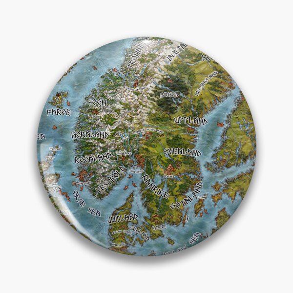 Item preview, Map of Midgard designed and sold by fateofthenorns.
