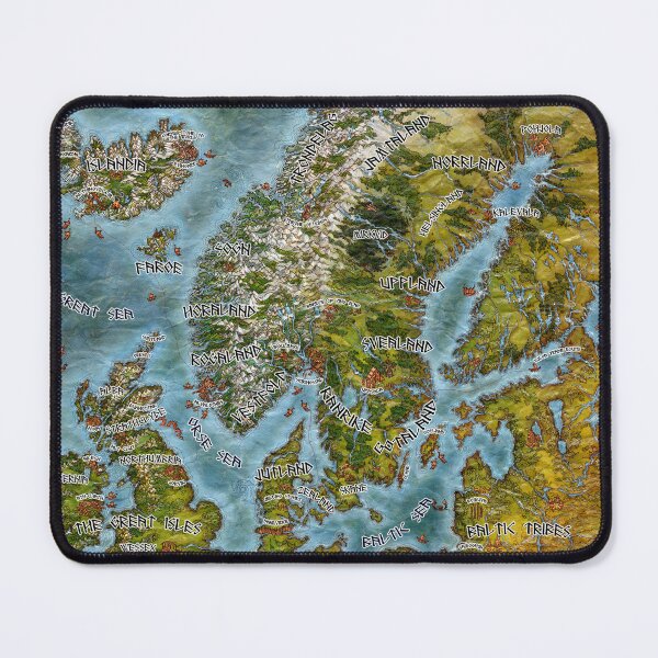Item preview, Map of Midgard designed and sold by fateofthenorns.