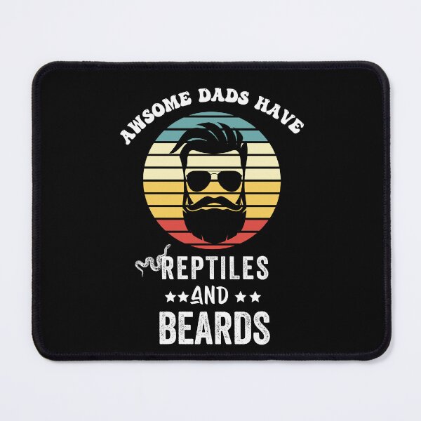 Item preview, awsome dads have reptiles and beards designed and sold by POPLIN ⭐ ⭐ ⭐ ⭐ ⭐.