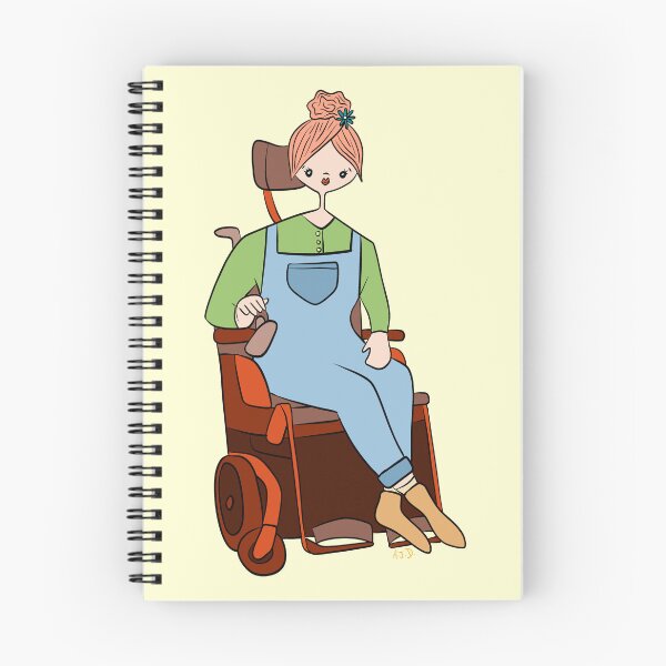 Item preview, Cute Girl With Power Chair (yellow) designed and sold by misslovelymess.