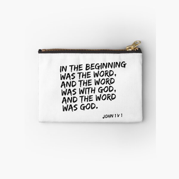 Item preview, IN THE BEGINNING  WAS THE WORD JOHN 1:1 - BIBLE VERSE TYPOGRAPHY  designed and sold by macfriends.
