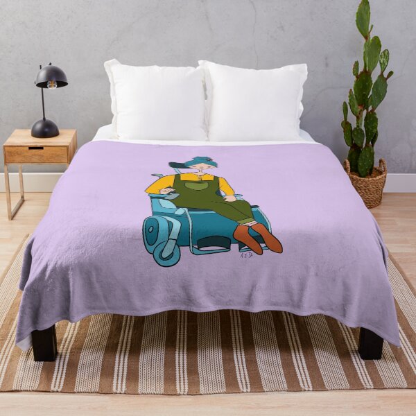 Item preview, Cute Girl With Power Chair (purple) designed and sold by misslovelymess.
