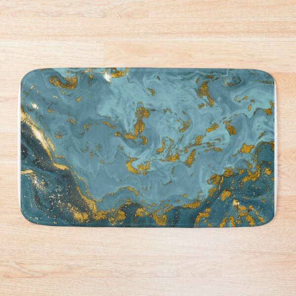 Item preview, Marble Texture Seamless Turquoise Blue Gold, Turquoise Blue Gold Crystal Marble, Amazing Blue And Teal Faux Malachite Marble, Aqua Blue Gold Acrylique Marble Texture Seamless designed and sold by Paintcorner.