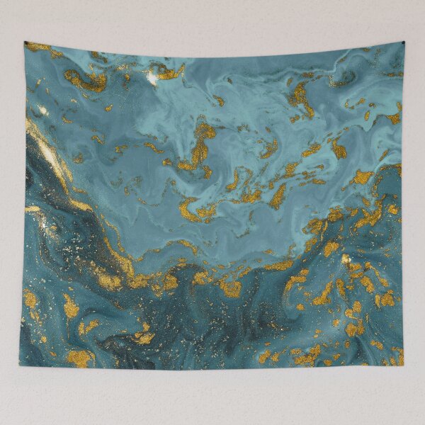 Item preview, Marble Texture Seamless Turquoise Blue Gold, Turquoise Blue Gold Crystal Marble, Amazing Blue And Teal Faux Malachite Marble, Aqua Blue Gold Acrylique Marble Texture Seamless designed and sold by Paintcorner.