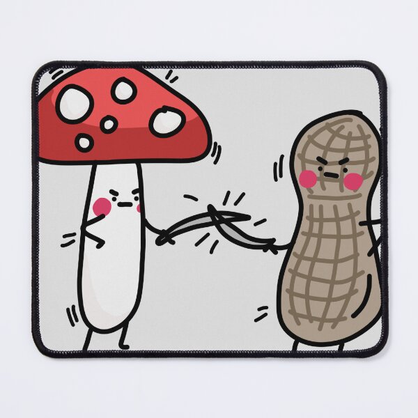 Item preview, Peanut Allergy Mushroom Fight designed and sold by Samantha MadeOfAtoms.