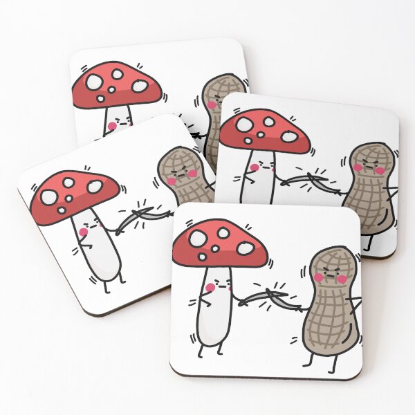 Item preview, Peanut Allergy Mushroom Fight designed and sold by Samantha MadeOfAtoms.